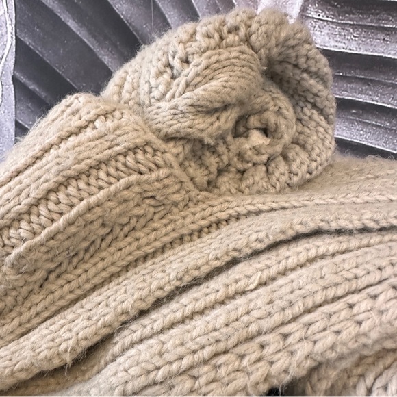 Harley-Davidson Knit Scarf Hat OS Oatmeal Cream Cable Women’s - Picture 13 of 15